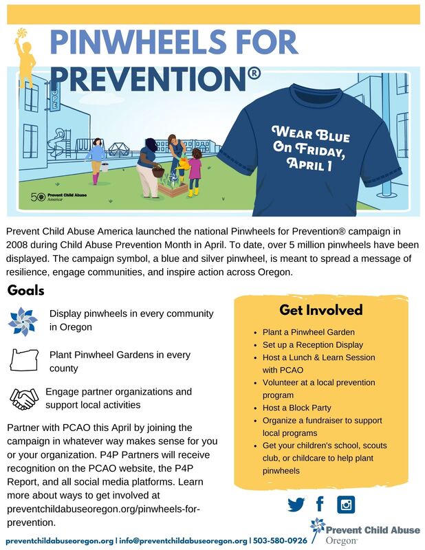 Blue Ribbon Campaign  Child Abuse Awareness in Central Oregon — KIDS  Center, Bend, Oregon